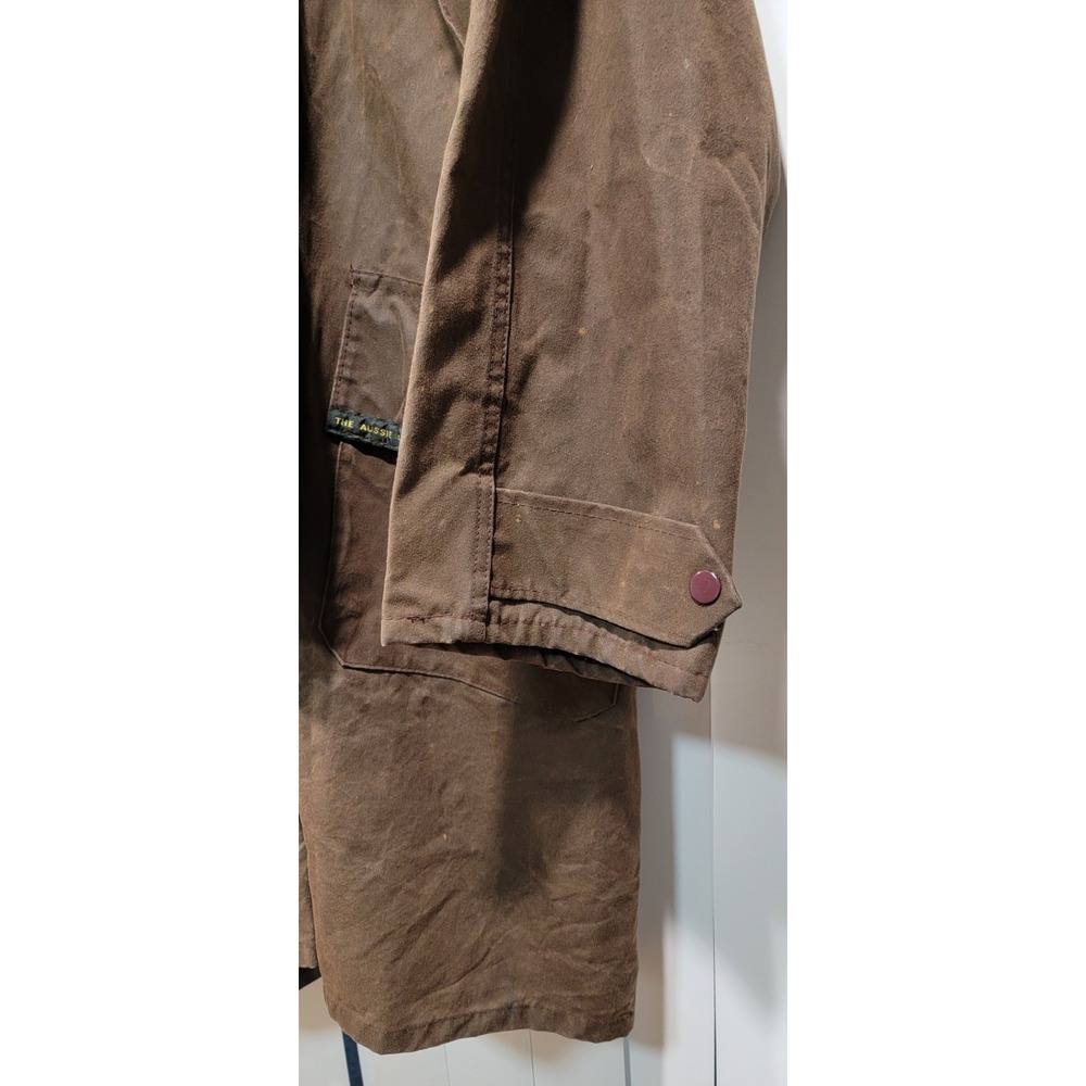 The Australian Coat Company Aussie Riding Jacket Oilskin Canvas Coated Men's Med - Picture 10 of 15